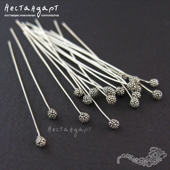 Декоративный пин Dandelion Sterling Silver 53x0,5 мм, изображение 3