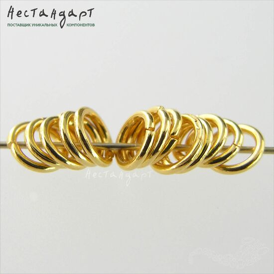 Кольцо соединительное разъемное Vermeil Sterling Silver 5х0,8 мм, изображение 3