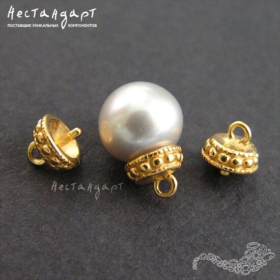 Концевик со штифтом Grain Vermeil Sterling Silver 5 мм, изображение 4