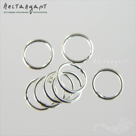 Кольцо соединительное паяное Sterling Silver 5х0,7 мм, изображение 3