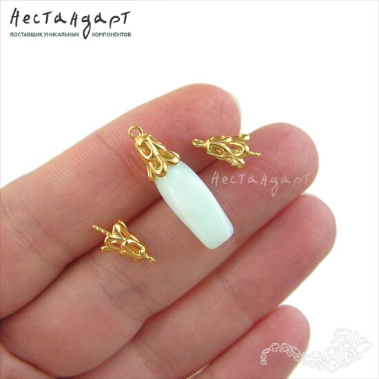 Концевик со штифтом Waterfall Vermeil Sterling Silver 13 мм, изображение 2