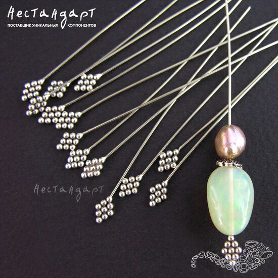 Декоративный пин Lance Sterling Silver 67х0,6 мм