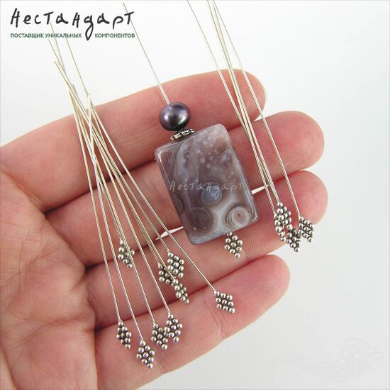 Декоративный пин Lance Sterling Silver 67х0,6 мм, изображение 2