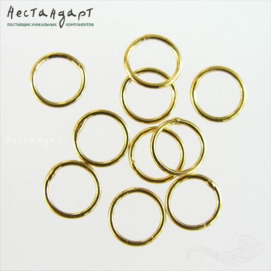 Кольцо соединительное паяное Vermeil Sterling Silver 6x0,8 мм, изображение 2