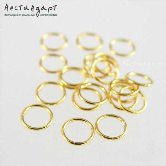 Кольцо соединительное паяное Vermeil Sterling Silver 6x0,8 мм, изображение 3