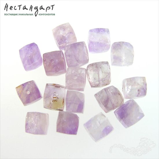 Аметист натуральный Faceted Сube 8-9 мм, изображение 5