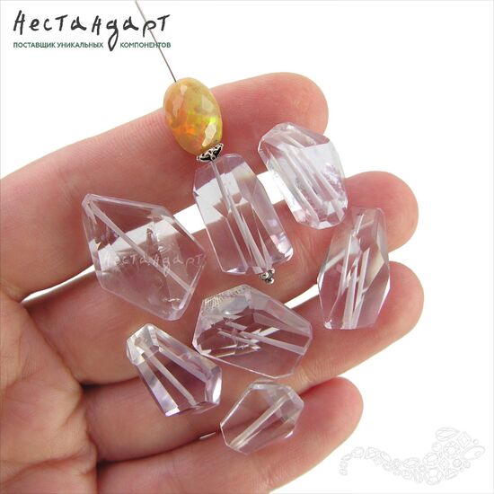 Аметист розовый натуральный Cut Desired 16-21 мм, изображение 2