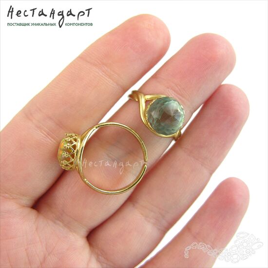 Основа для кольца с сеттингом JBB Gold Plated 8 мм, изображение 2