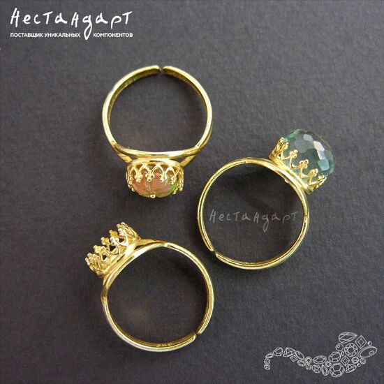 Основа для кольца с сеттингом JBB Gold Plated 8 мм, изображение 3