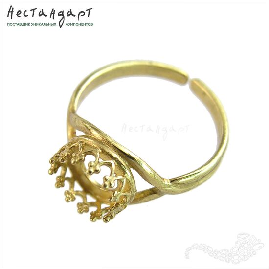 Основа для кольца с сеттингом JBB Gold Plated 8 мм, изображение 4