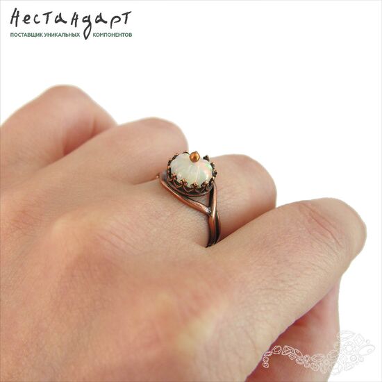 Основа для кольца с сеттингом JBB Antique Copper 8 мм, изображение 2