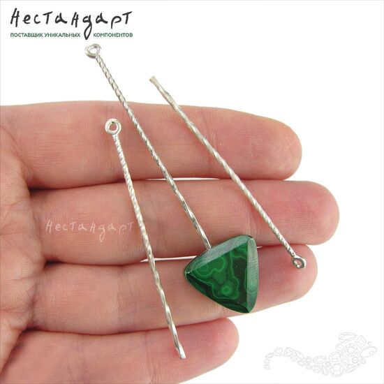Подвеска Twist Sterling Silver 55х1,5 мм, изображение 2