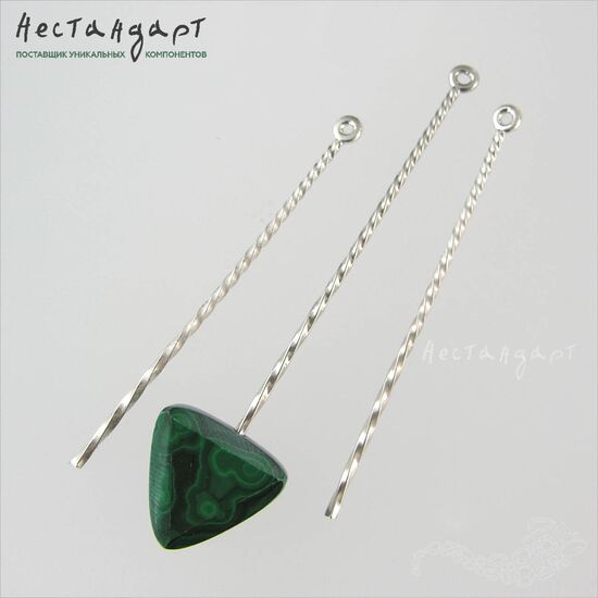 Подвеска Twist Sterling Silver 55х1,5 мм, изображение 3