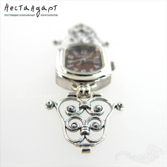 Коннектор Ornament Silver Plated 23х25 мм, изображение 3