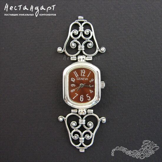 Коннектор Ornament Silver Plated 23х25 мм, изображение 6