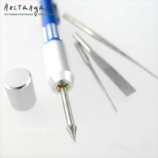 Мини-дрель ручная с набором бориков и надфилей, изображение 2