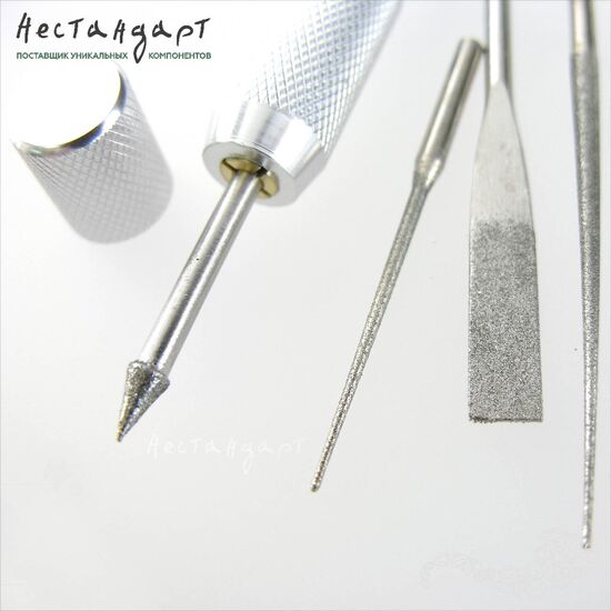 Мини-дрель ручная с набором бориков и надфилей, изображение 3