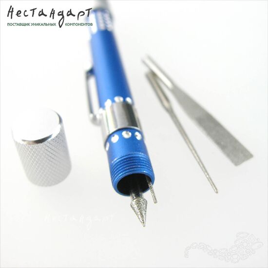 Мини-дрель ручная с набором бориков и надфилей, изображение 4