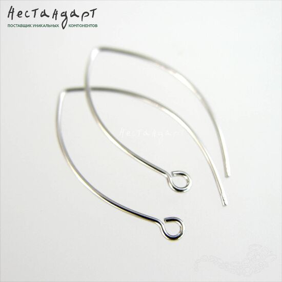 Швензы Amande Sterling Silver Rhodium Plated 32 мм (пара)