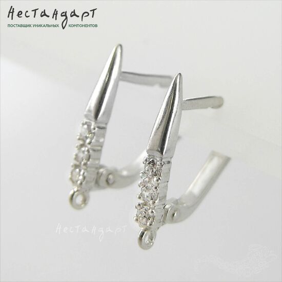 Швензы Kandinsky Sterling Silver 17х3 мм (пара)