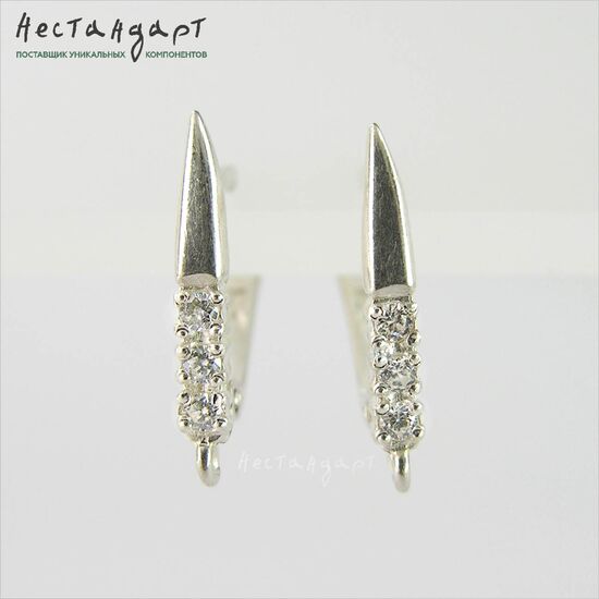 Швензы Kandinsky Sterling Silver 17х3 мм (пара), изображение 3