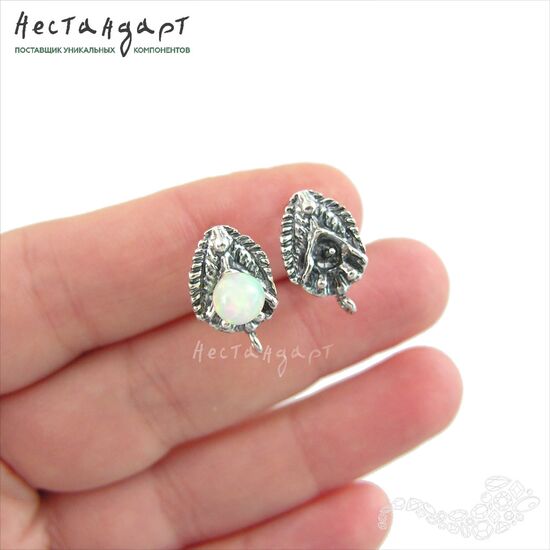 Швензы Mysterious Silver Plated 17х10 мм (пара), изображение 2