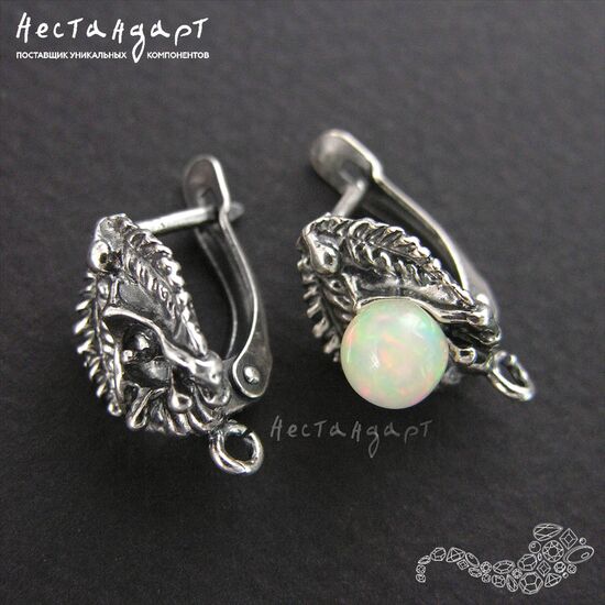 Швензы Mysterious Silver Plated 17х10 мм (пара), изображение 3