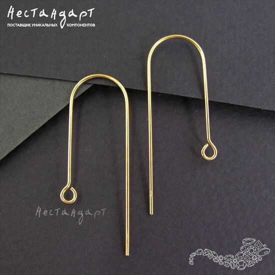 Швензы Graffetta Vermeil Sterling Silver 38 мм (пара), изображение 2