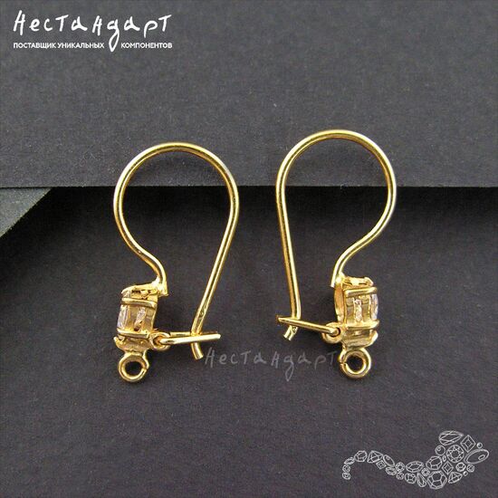 Швензы Ice Heart Vermeil Sterling Silver 19 мм (пара), изображение 4