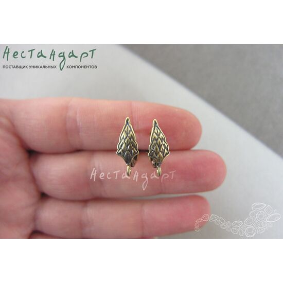 Швензы Middle-Earth Patina Bronze 17х7 мм (пара), изображение 3