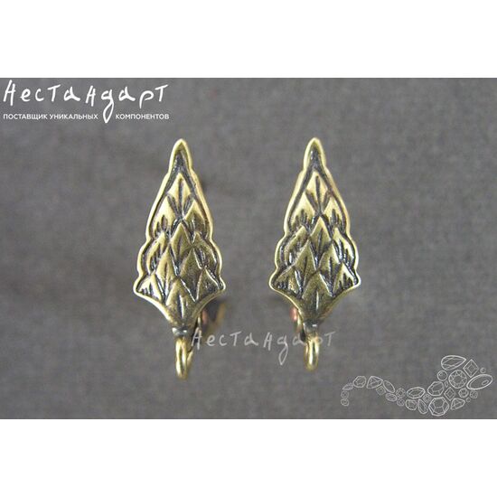 Швензы Middle-Earth Patina Bronze 17х7 мм (пара), изображение 4