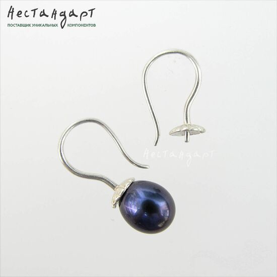 Швензы со штифтом Lantern Sterling Silver 16х9 мм (пара)