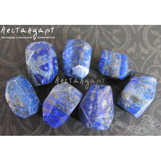 Лазурит натуральный Geometric Form 18х13 мм, изображение 2