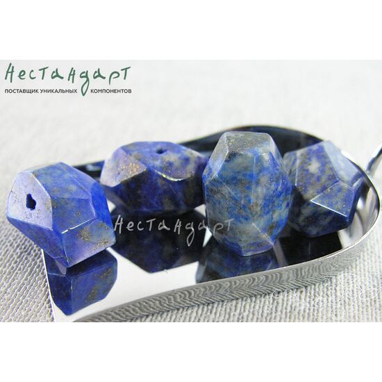 Лазурит натуральный Geometric Form 18х13 мм, изображение 3