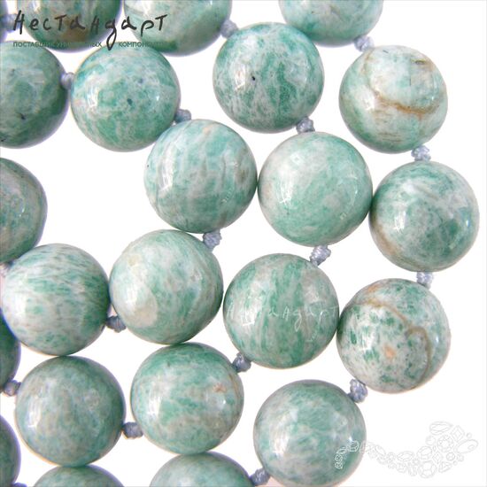 Амазонит натуральный гладкий 12 мм, изображение 4