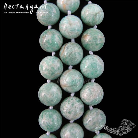 Амазонит натуральный гладкий 12 мм, изображение 5