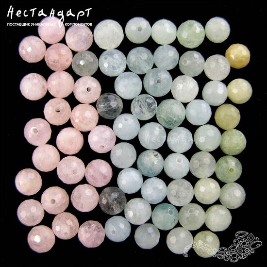 Берилл-микс натуральный 7 мм (уп. 6 шт.), изображение 3