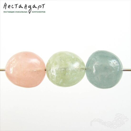 Берилл-микс натуральный 13-14 мм (уп. 6 шт.), изображение 3