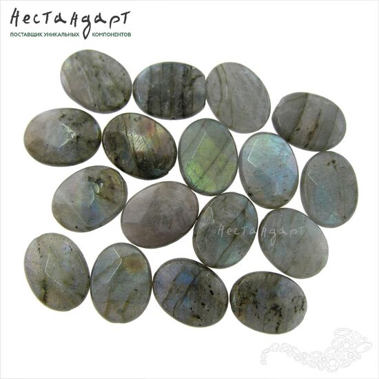Лабрадор натуральный Oval 16х12 мм, изображение 2