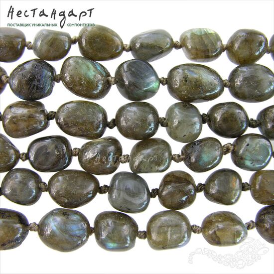 Лабрадор натуральный 12-17 мм (уп. 6 шт.), изображение 4