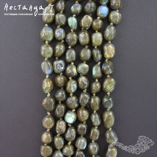 Лабрадор натуральный 12-17 мм (уп. 6 шт.), изображение 5