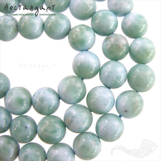 Ларимар натуральный 9 мм