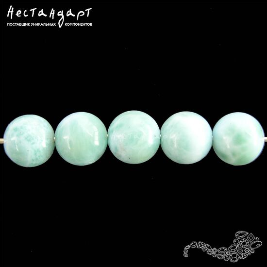 Ларимар натуральный 9 мм, изображение 2