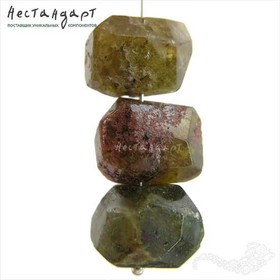 Гранат гроссуляр натуральный Geometric Form 15-19х12-14 мм (уценка), изображение 2