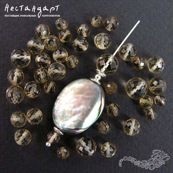 Цитрин натуральный дымчатый 4-7 мм (уп. 5 шт.), изображение 4