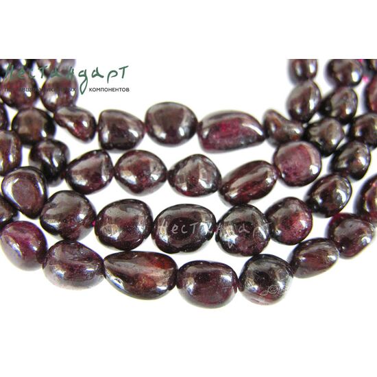 Гранат натуральный округлый Boulder 15-18 мм (уп. 6 шт.), изображение 2