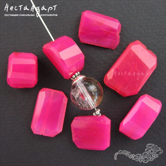 Халцедон натуральный Сyclamen free form 20х15 мм, изображение 2