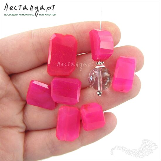 Халцедон натуральный Сyclamen free form 20х15 мм, изображение 3