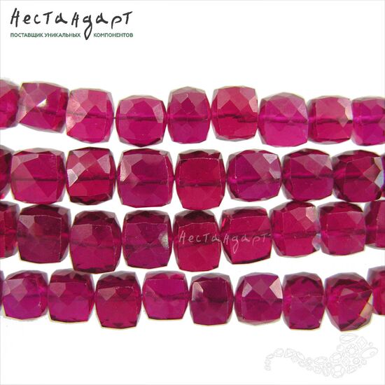 Шпинель лабораторная с огранкой Ruby Cube 8,5-9 мм, изображение 6