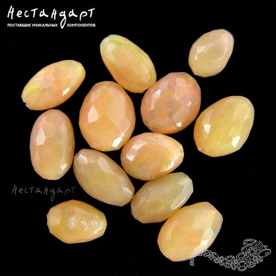 Опал натуральный эфиопский с огранкой Desert Precious 11-14 мм, изображение 4